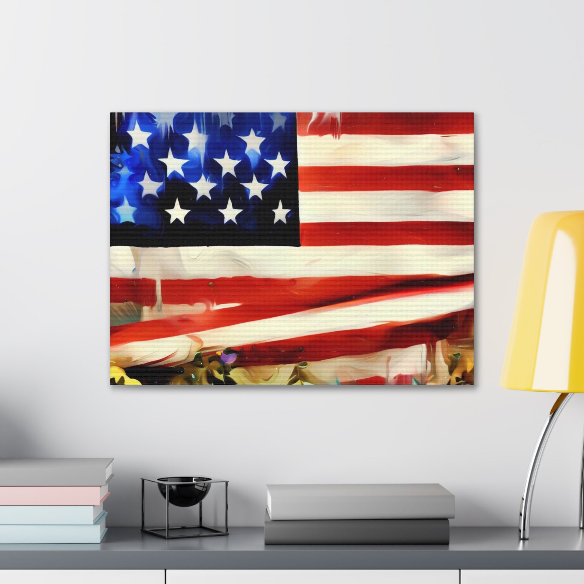 American Flag wall art, Flag wall art, Canvas Gallery Wraps - SaviTraviDesigns