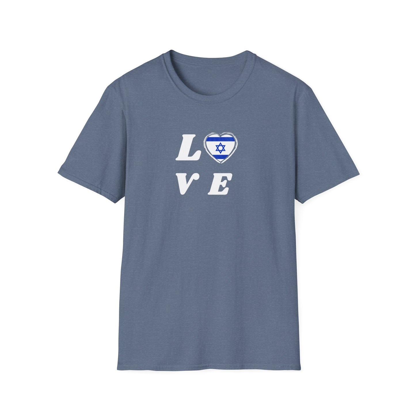 Love Israel Graphic T-Shirt Heather Indigo