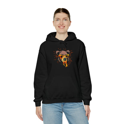 Bear Hoodie, Graffiti Graphic Shirt, Street Art, Urban Art, Unisex Heavy Blend™ Hooded Sweatshirt,