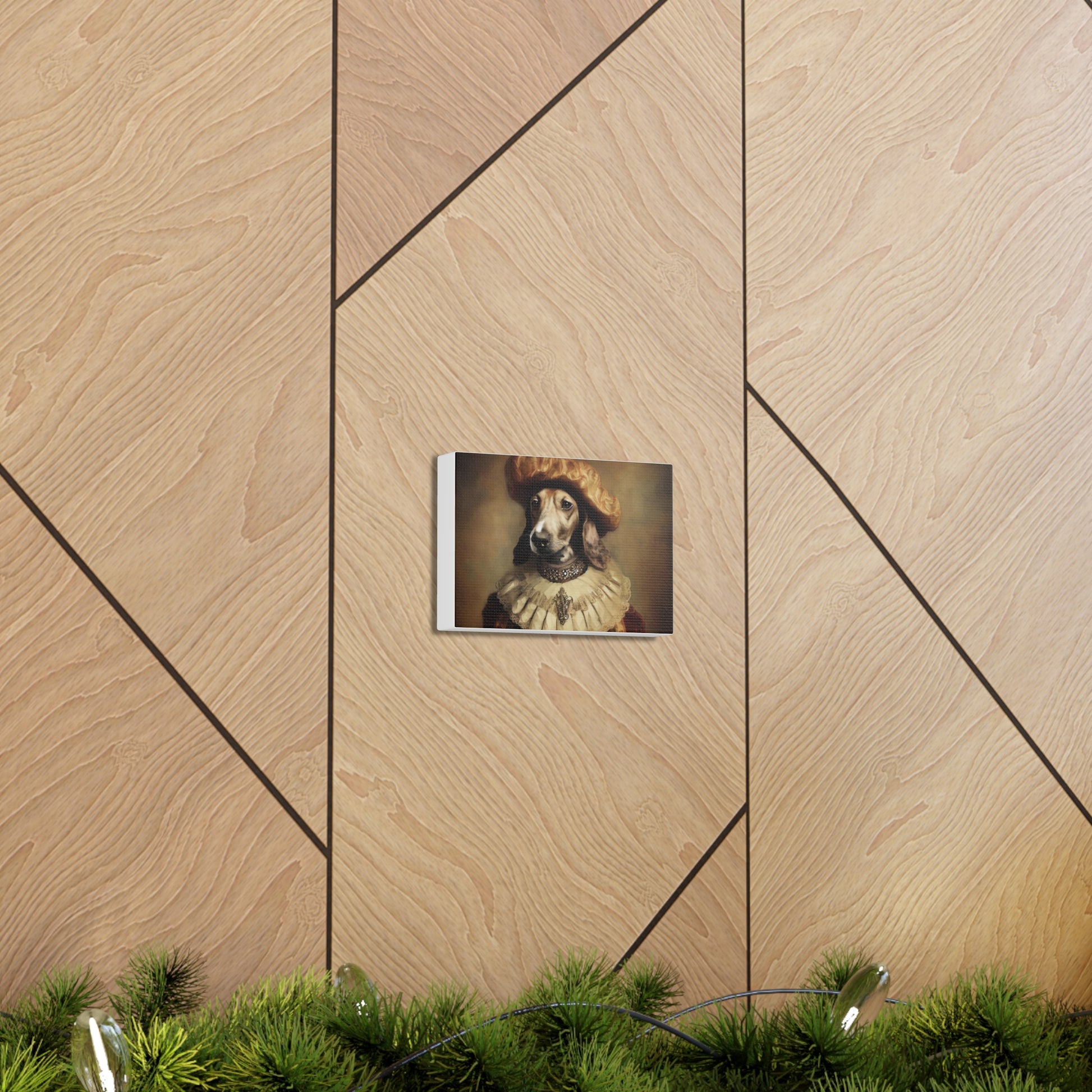 Fancy Dog, Canvas Dog Art, Dog Wall Art, Canine Canvas Art, Canvas Gallery Wraps