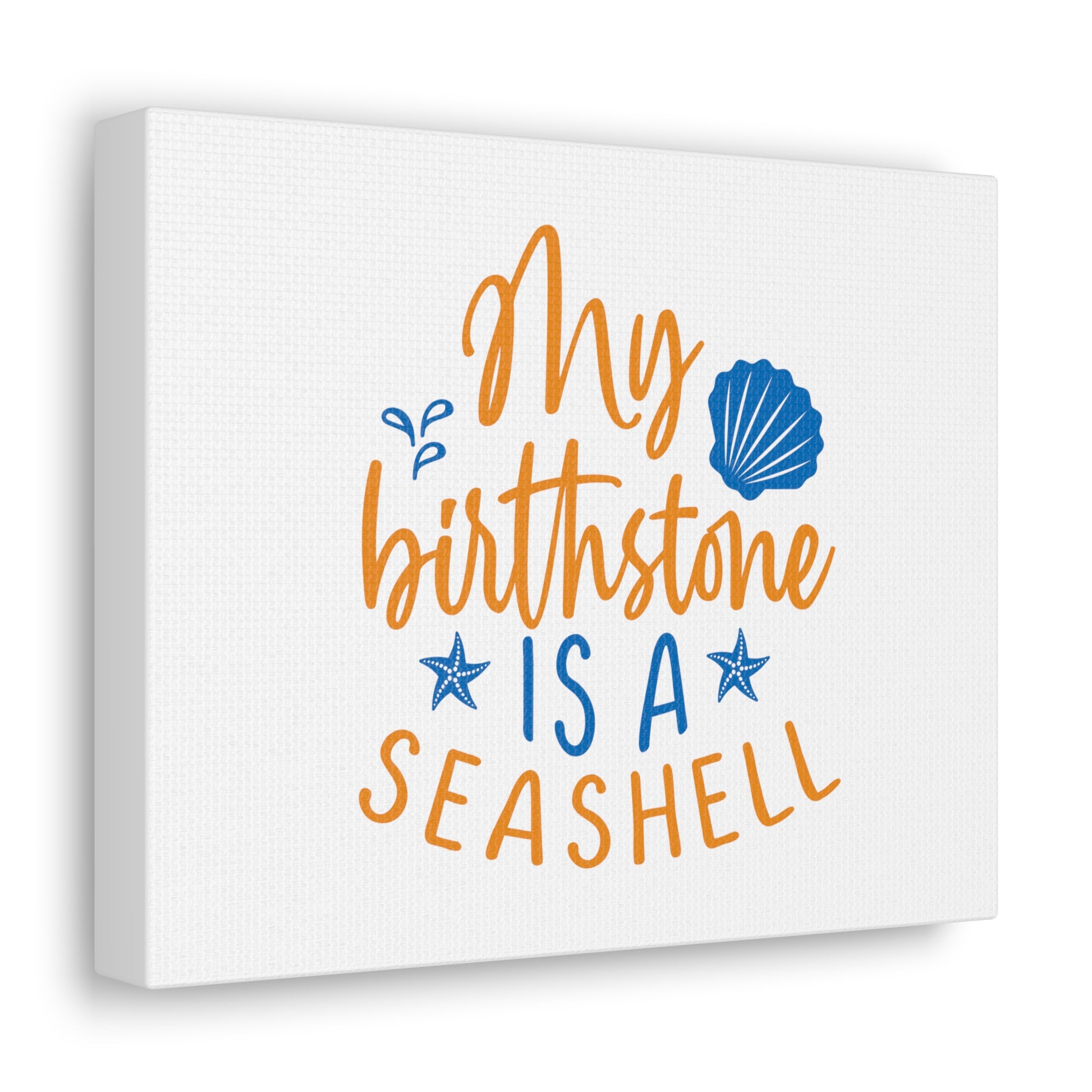 My Birthstone Is A Seashell, Mermaid Wall Art, Coastal Mermaid Decor, Beach House Mermaid Signs, Nautical Mermaid Decor, Mermaid Nursery Wall Decor - SaviTraviDesigns