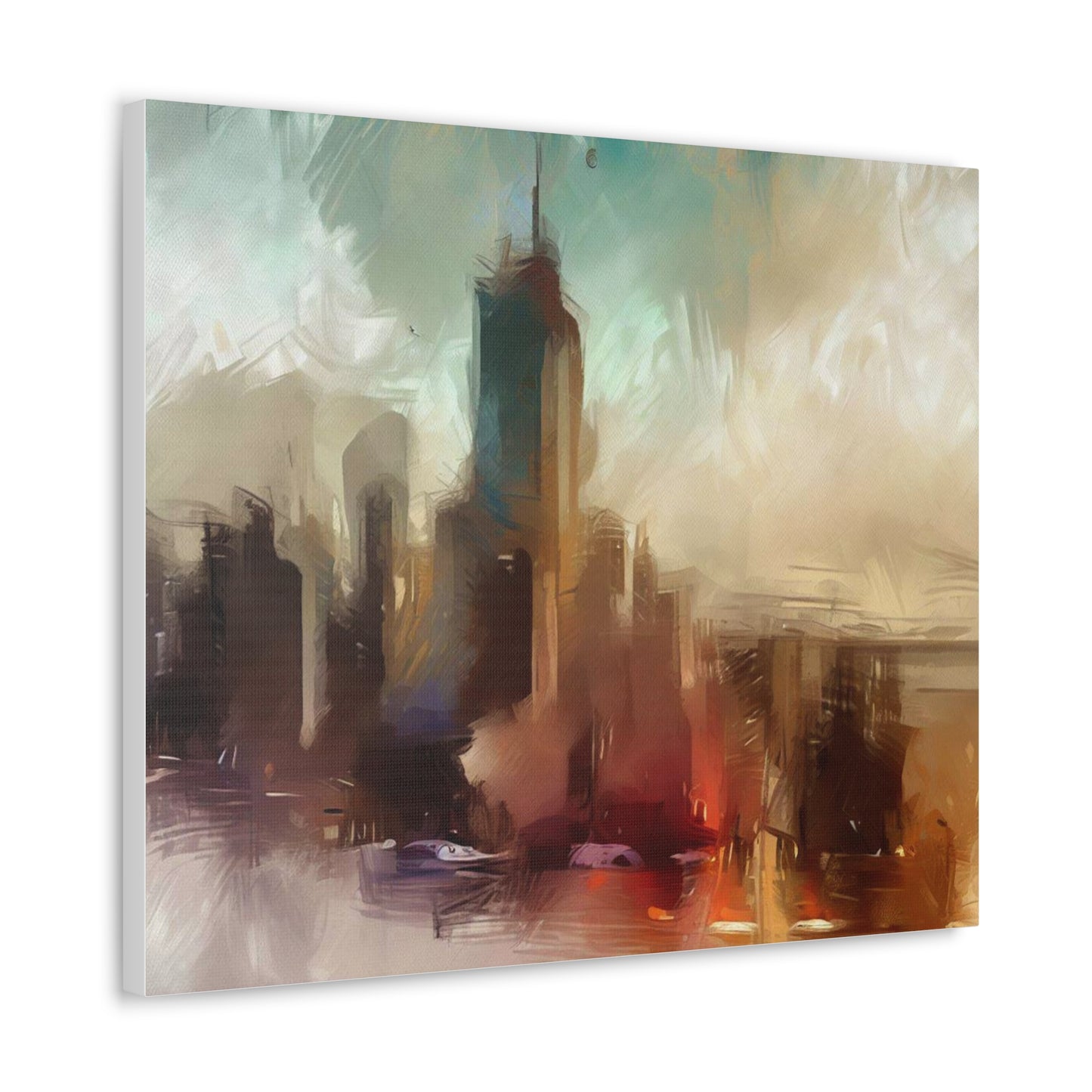 Cityscape wall art, city wall art, city art, Canvas Gallery Wraps