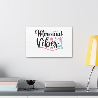 Mermaid Vibes, Mermaid Wall Art, Coastal Mermaid Decor, Beach House Mermaid Signs, Nautical Mermaid Decor, Mermaid Nursery Wall Decor - SaviTraviDesigns