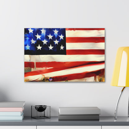 American Flag wall art, Flag wall art, Canvas Gallery Wraps - SaviTraviDesigns