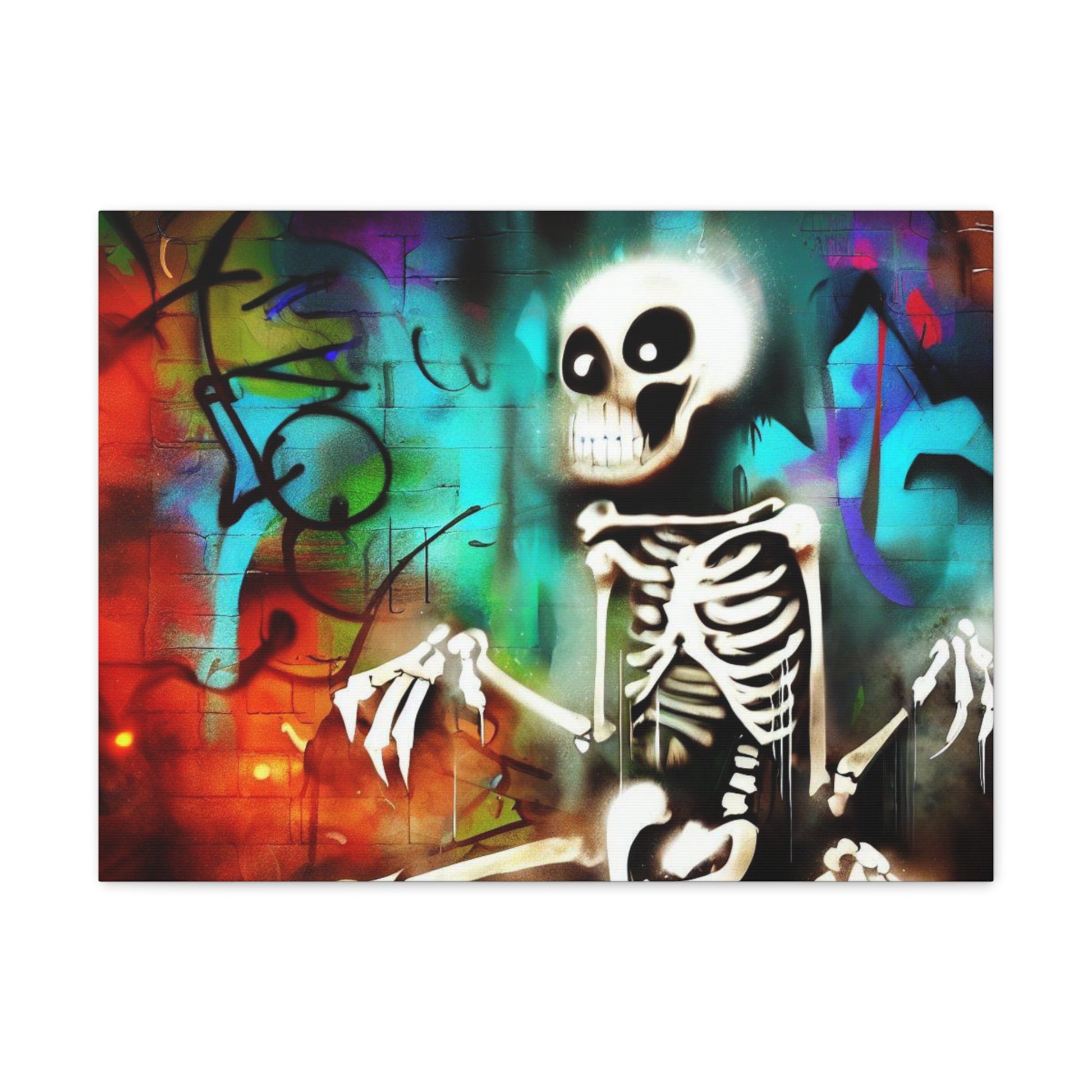 Halloween art, Skeleton canvas prints, Scary Halloween decor, Halloween home decor, Halloween wall, Gothic wall decor, Canvas Gallery Wraps - SaviTraviDesigns