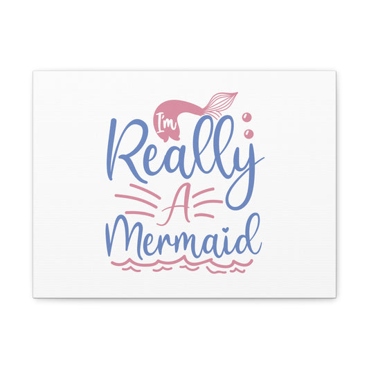 Really A Mermaid, Mermaid Wall Art, Coastal Mermaid Decor, Beach House Mermaid Signs, Nautical Mermaid Decor, Mermaid Nursery Wall Decor - SaviTraviDesigns