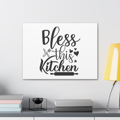 Bless This Kitchen, Kitchen quote canvas prints, Kitchen wall decor quotes, Kitchen canvas art, Funny kitchen quotes on canvas, Inspirational kitchen quotes