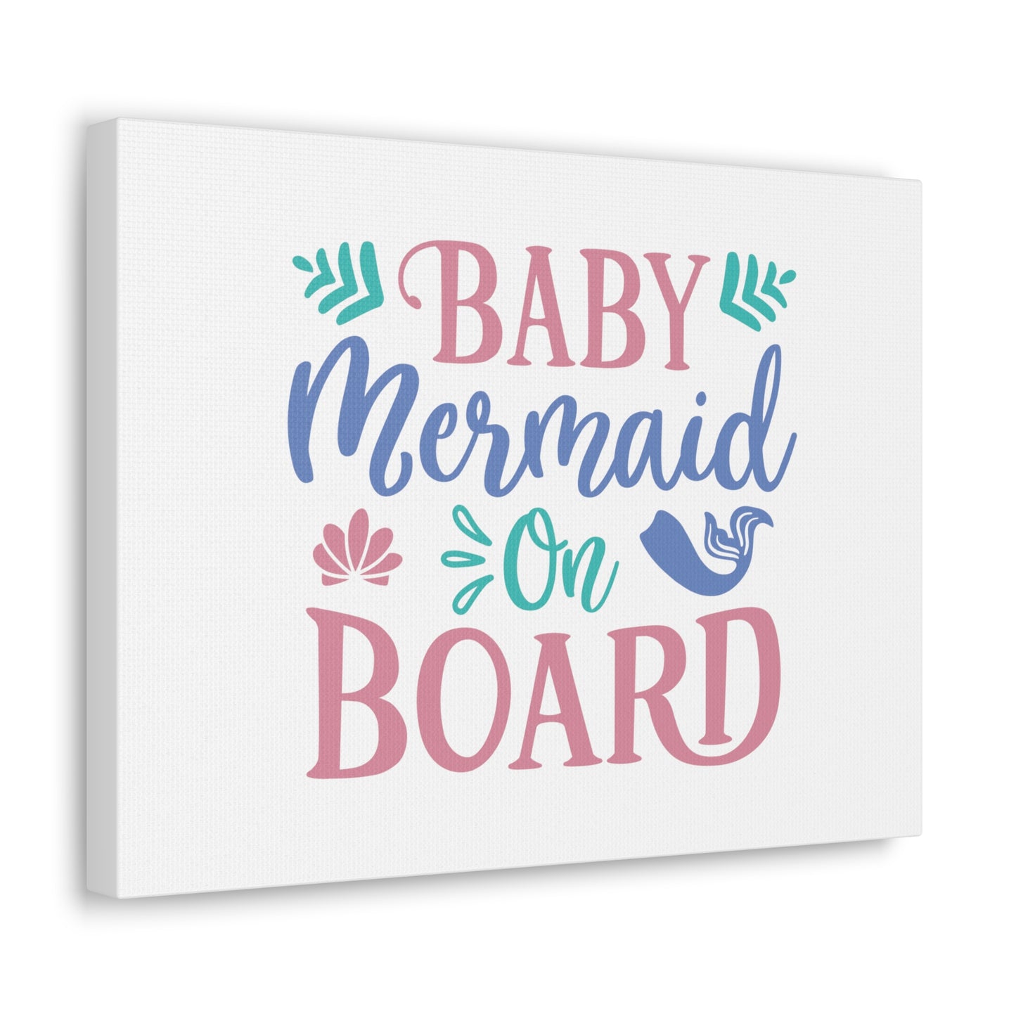 Baby Mermaid On Board, Mermaid Wall Art, Coastal Mermaid Decor, Beach House Mermaid Signs, Nautical Mermaid Decor, Mermaid Nursery Wall Decor - SaviTraviDesigns