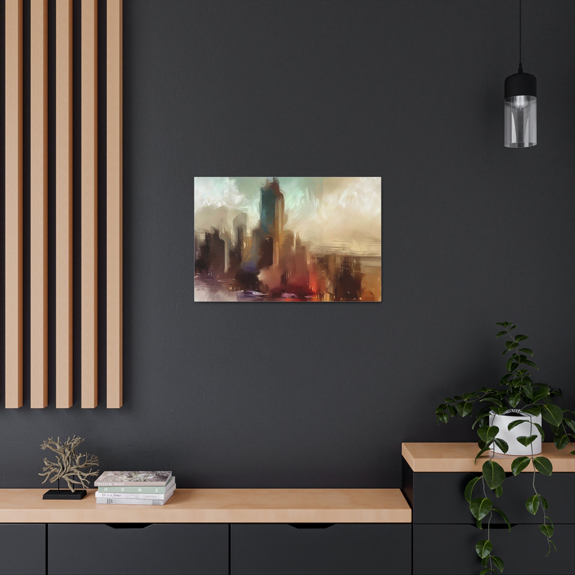 Cityscape wall art, city wall art, city art, Canvas Gallery Wraps