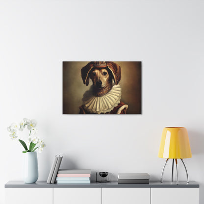 Fancy Dog, Canvas Dog Art, Dog Wall Art, Canine Canvas Art,Canvas Gallery Wraps, Pet Art