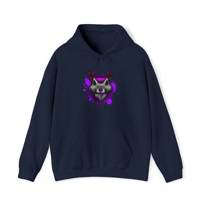 Graffiti hoodie, Graffiti Sweatshirt, Squirrel sweatshirt, Urban Art Hooded Sweatshirt, purple - SaviTraviDesigns