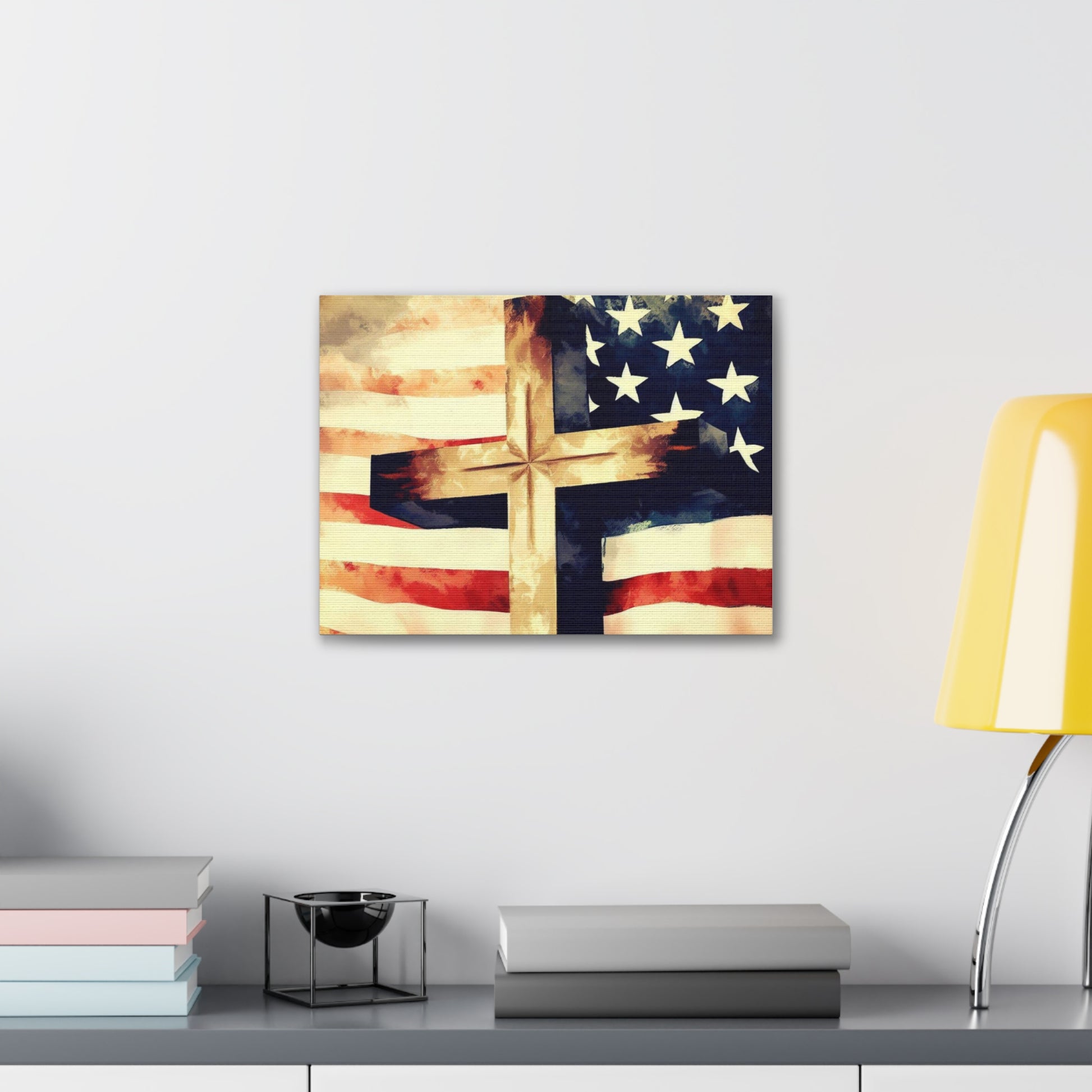 Christian wall art, Flag wall art, Canvas Gallery Wraps - SaviTraviDesigns