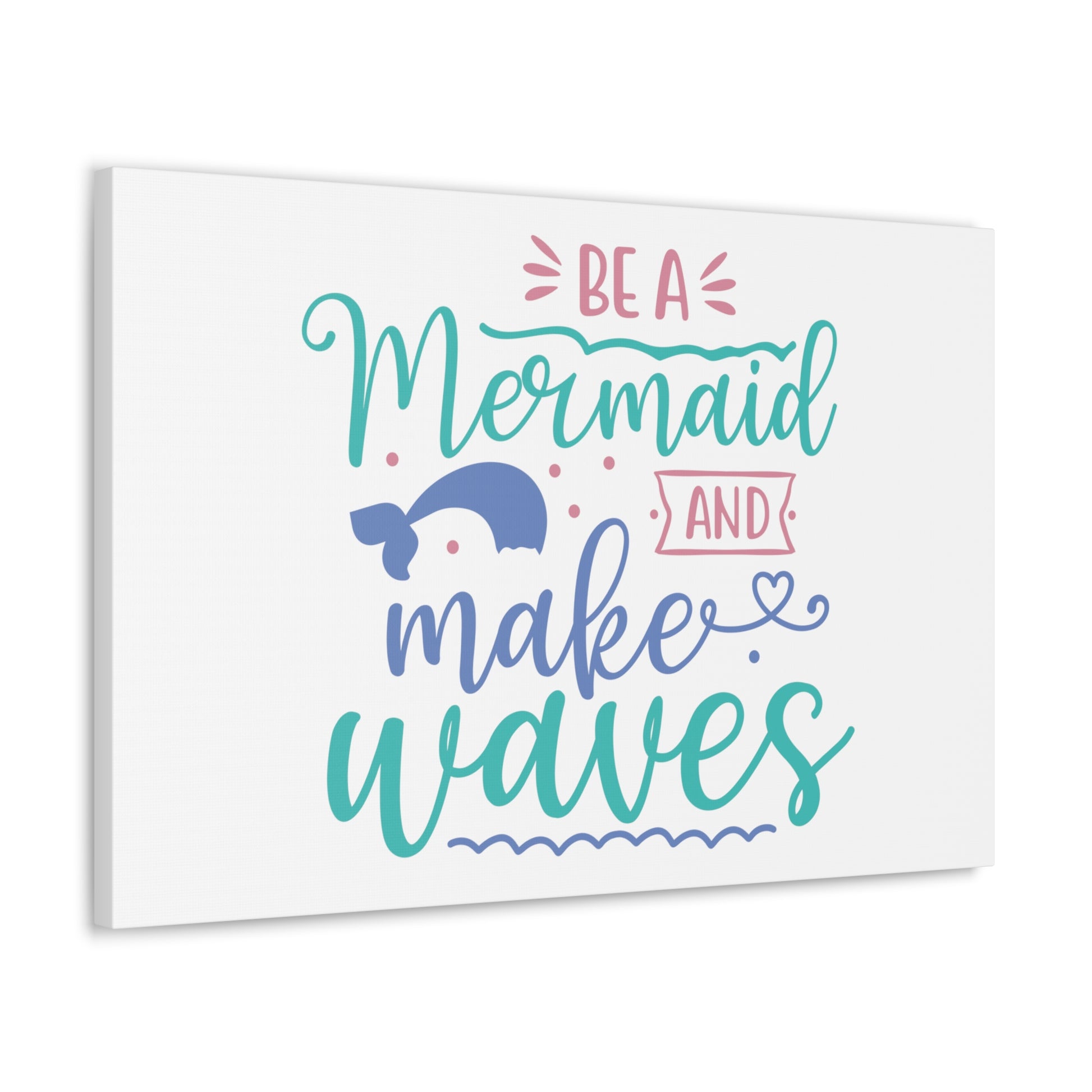 Be A Mermaid, Make Waves, Mermaid Wall Art, Coastal Mermaid Decor, Beach House Mermaid Signs, Nautical Mermaid Decor, Mermaid Nursery Wall Decor - SaviTraviDesigns