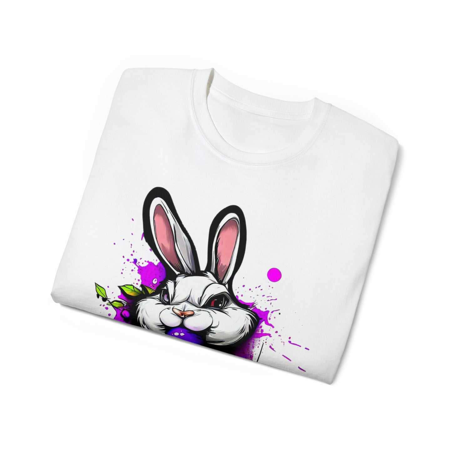 Graffiti shirt, Bunny shirt,  Urban Art T-Shirt, Purple Bunny - SaviTraviDesigns