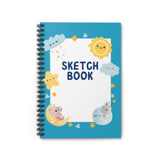 First Scribble Book, Spiral Notebook, Ruled Line, Sketch book - SaviTraviDesigns