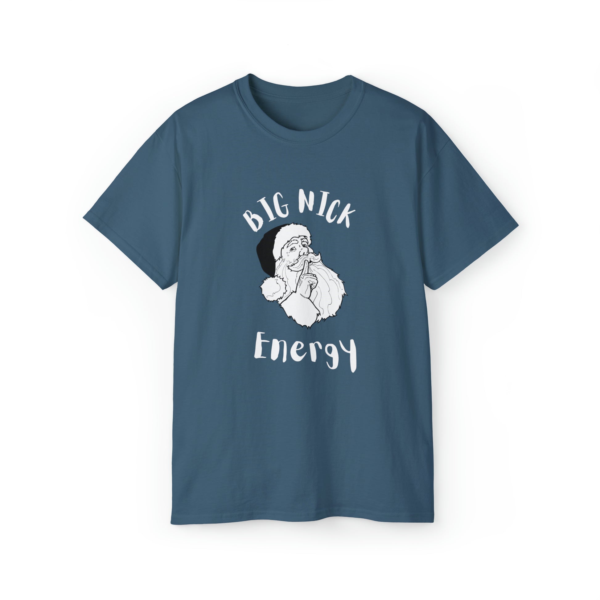 Big Nick Energy, Christmas Tshirt, Santa Tshirt, Graphics Tshirt, Holiday Shirt - SaviTraviDesigns