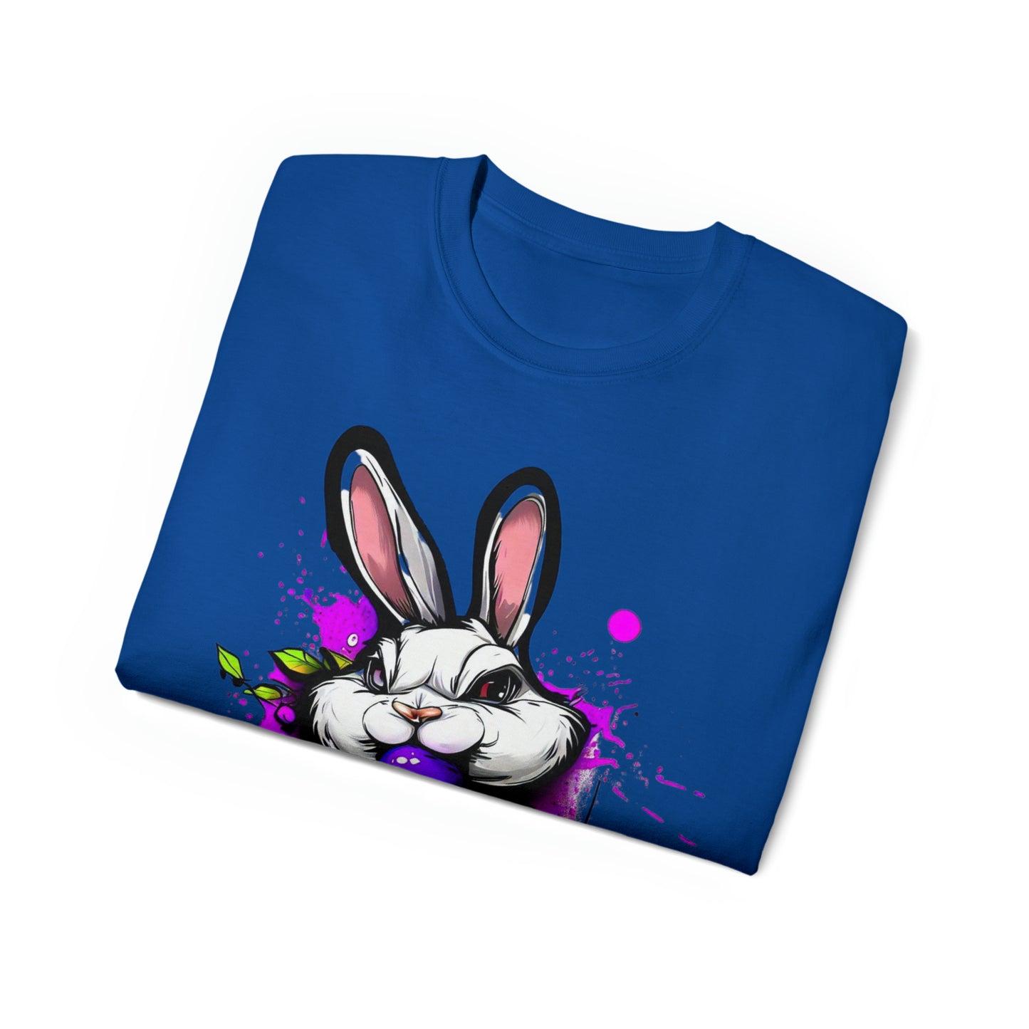 Graffiti shirt, Bunny shirt,  Urban Art T-Shirt, Purple Bunny - SaviTraviDesigns