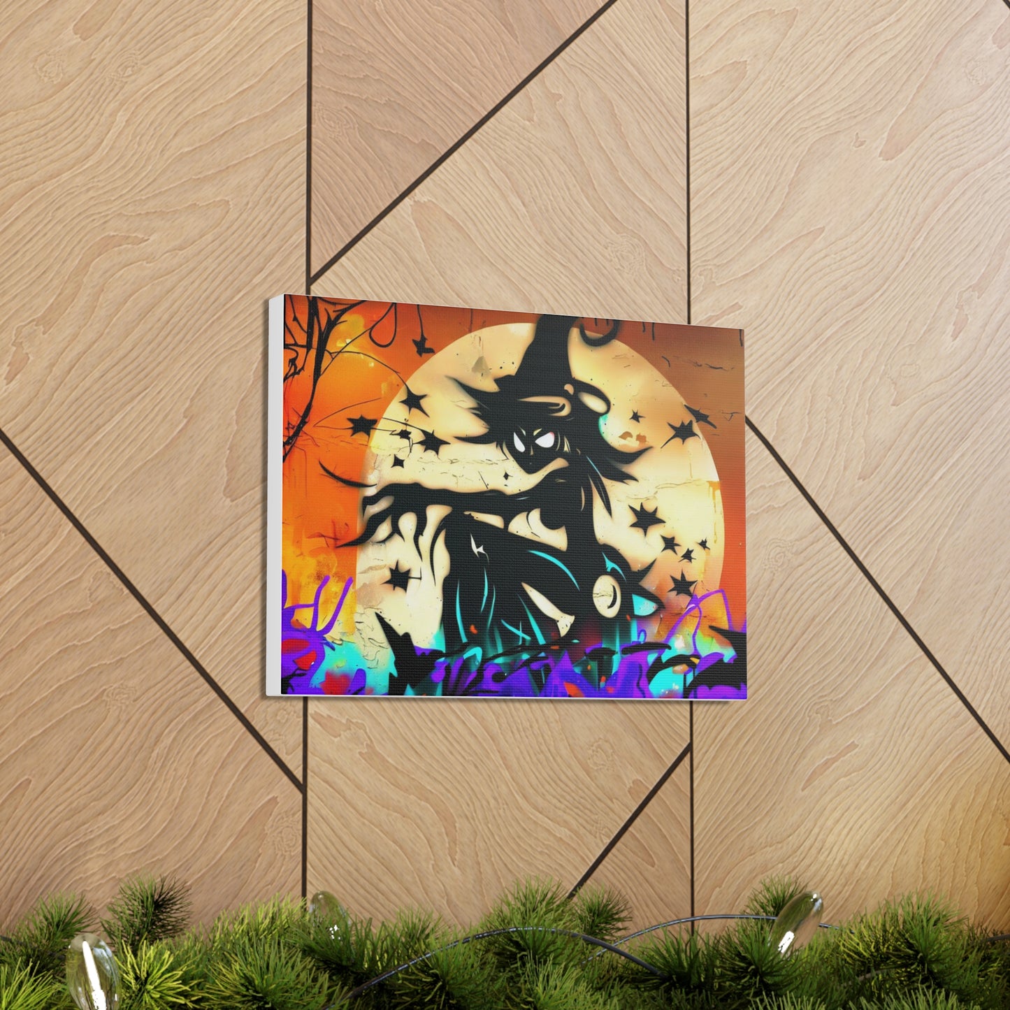 Halloween art, Witch canvas prints, Scary Halloween decor, Halloween home decor, Halloween wall, Gothic wall decor, Canvas Gallery Wraps - SaviTraviDesigns