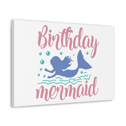 Birthday Mermaid, Mermaid Wall Art, Coastal Mermaid Decor, Beach House Mermaid Signs, Nautical Mermaid Decor, Mermaid Nursery Wall Decor - SaviTraviDesigns