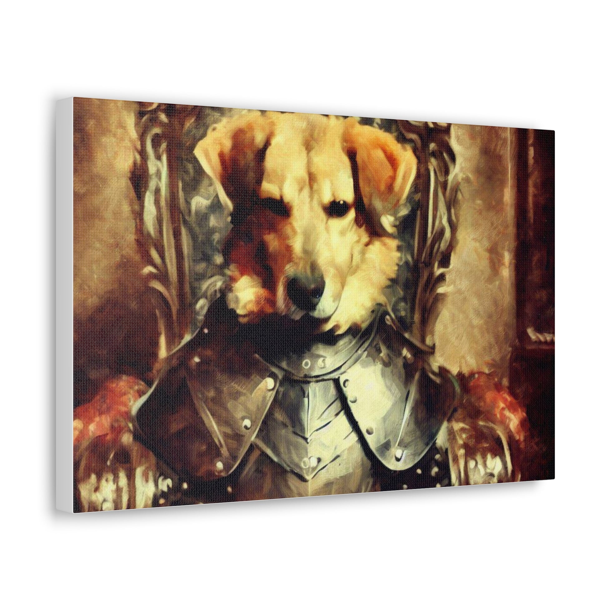 Fancy Dog, Canvas Dog Art, Dog Wall Art, Canine Canvas Art, Canvas Gallery Wraps