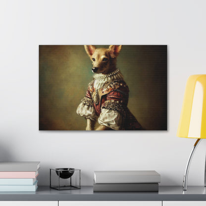 Fancy Dog, Canvas Dog Art, Dog Wall Art, Canine Canvas Art,Canvas Gallery Wraps, Pet Art - SaviTraviDesigns