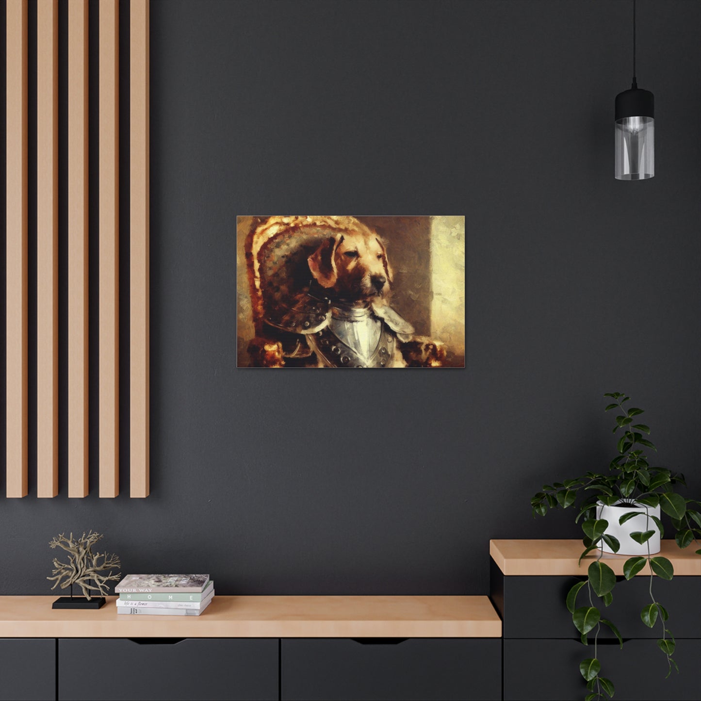 Fancy Dog, Canvas Dog Art, Dog Wall Art, Canine Canvas Art,Canvas Gallery Wraps