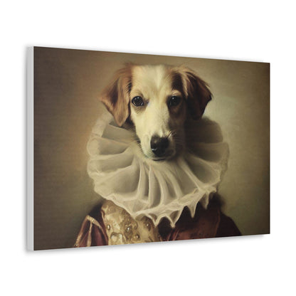 Fancy Dog, Canvas Dog Art, Dog Wall Art, Canine Canvas Art, Canvas Gallery Wraps