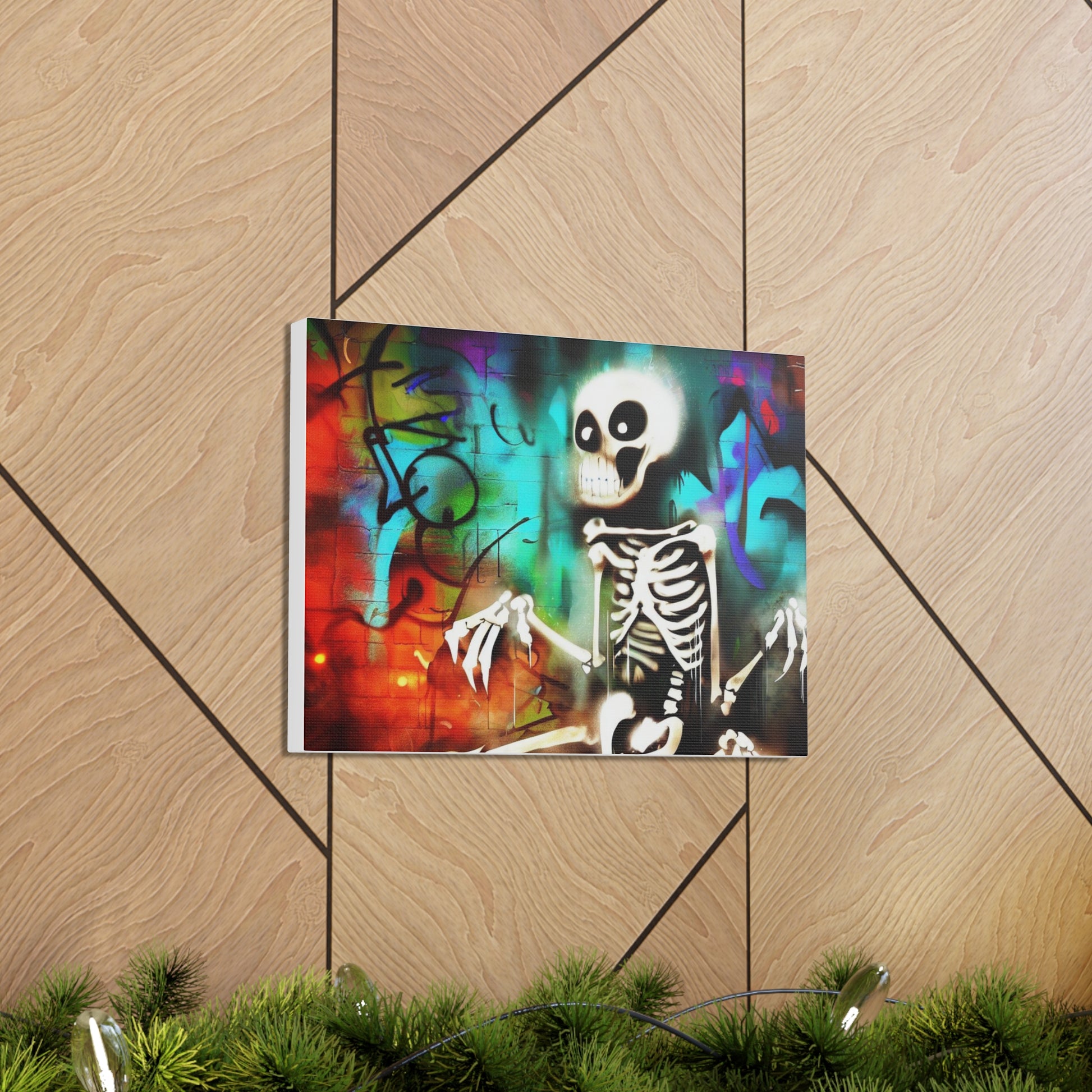 Halloween art, Skeleton canvas prints, Scary Halloween decor, Halloween home decor, Halloween wall, Gothic wall decor, Canvas Gallery Wraps - SaviTraviDesigns