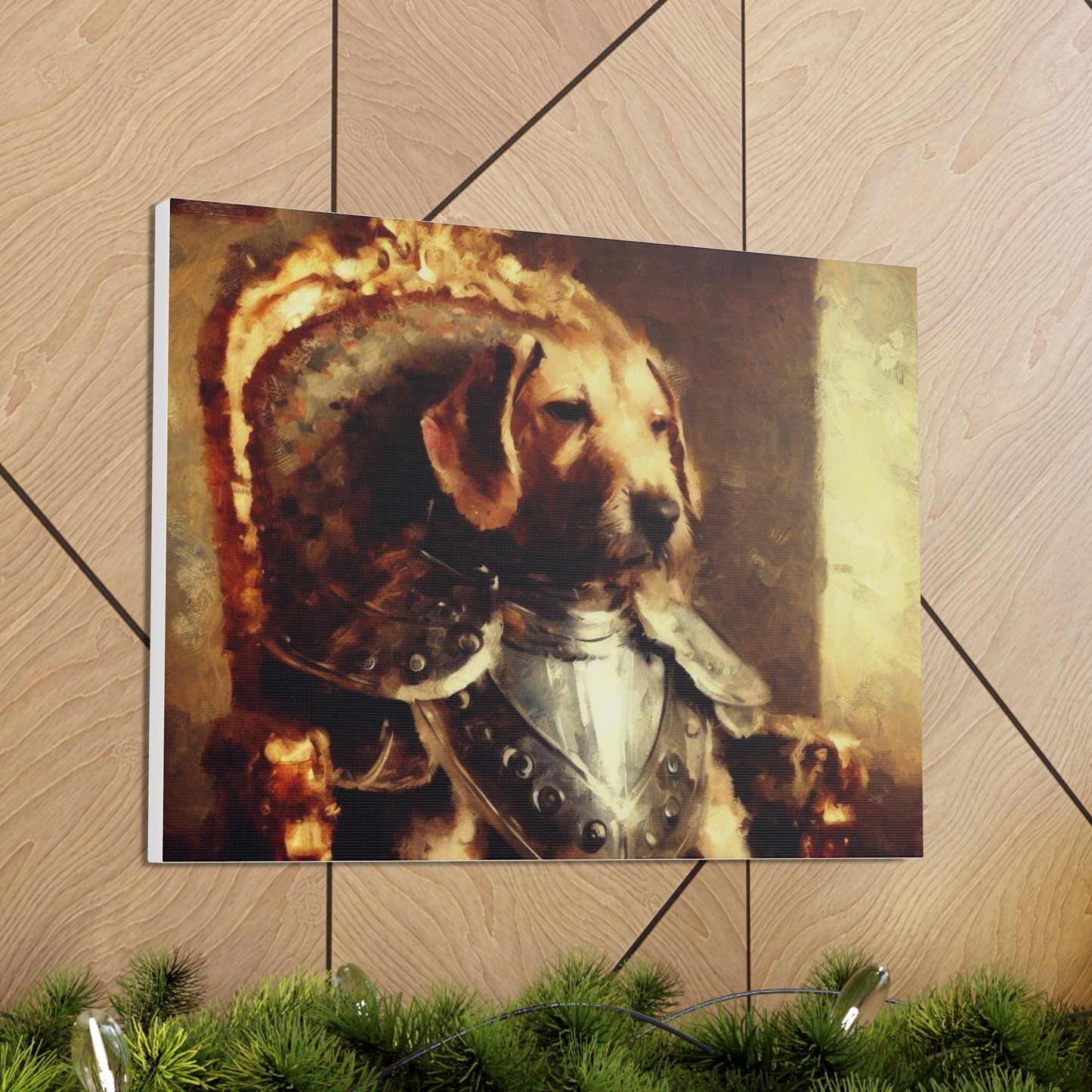 Fancy Dog, Canvas Dog Art, Dog Wall Art, Canine Canvas Art,Canvas Gallery Wraps