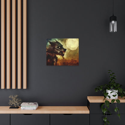 Halloween art, Werewolf canvas prints, Scary Halloween decor, Halloween home decor, Halloween wall, Gothic wall decor, Canvas Gallery Wraps - SaviTraviDesigns