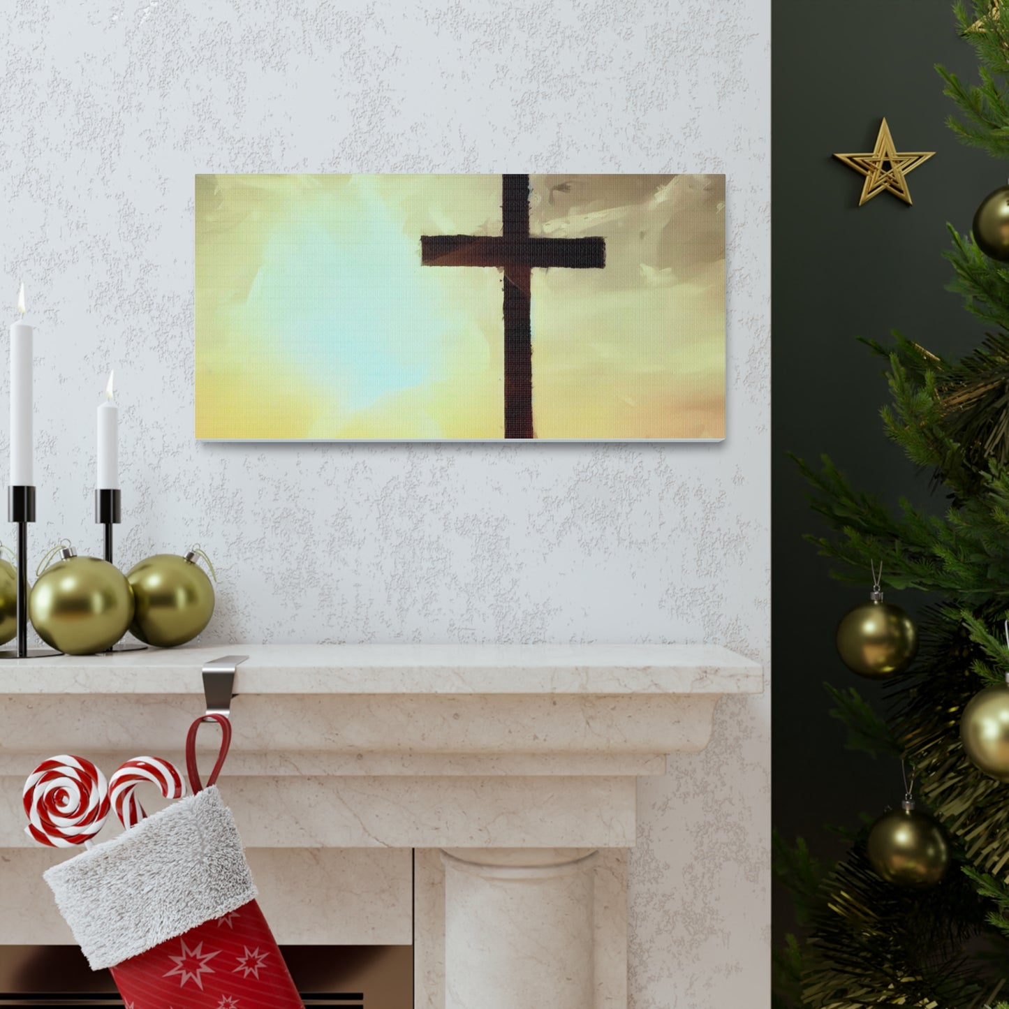 Christian wall art, Cross wall art, Country art, Canvas Gallery Wraps - SaviTraviDesigns