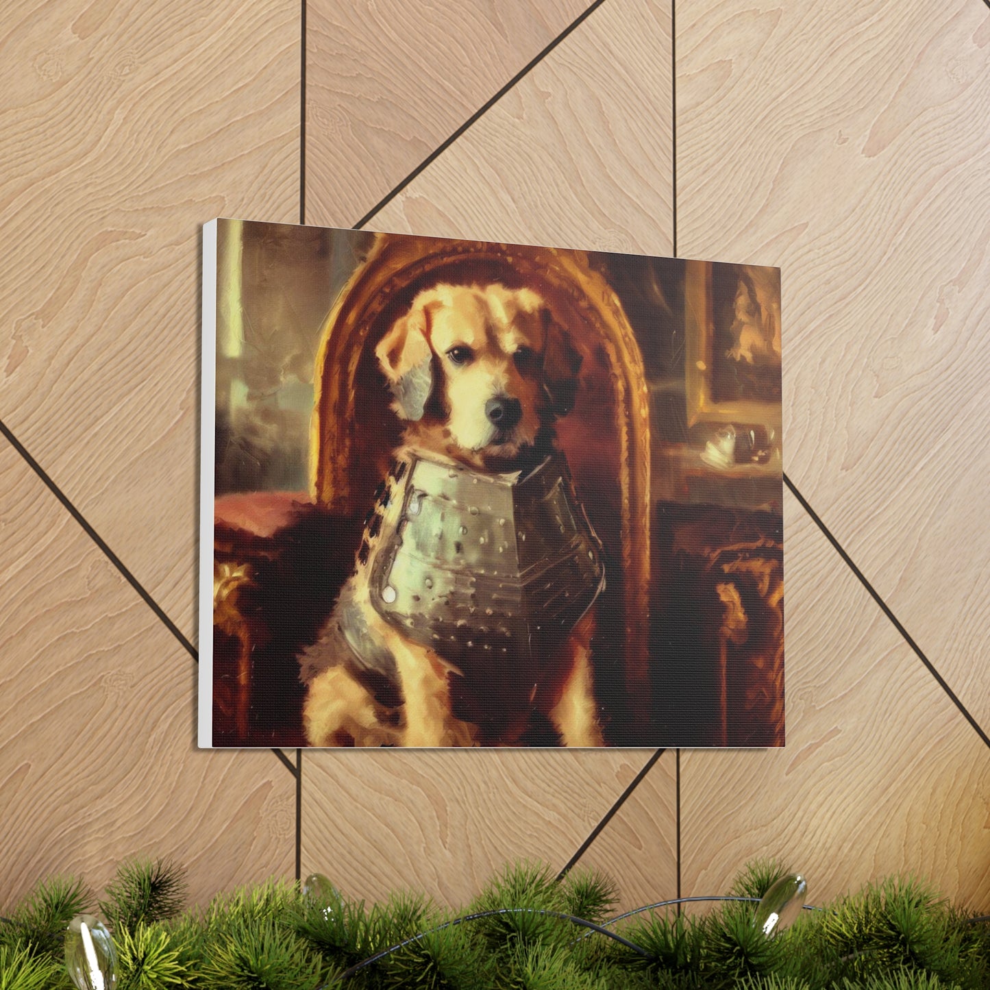 Fancy Dog, Canvas Dog Art, Dog Wall Art, Canine Canvas Art,Canvas Gallery Wraps, Pet Art, King Dog - SaviTraviDesigns