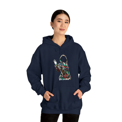 Graffiti Hoodie, Hooded Sweatshirt, Digital Female, Urban Street Design - SaviTraviDesigns