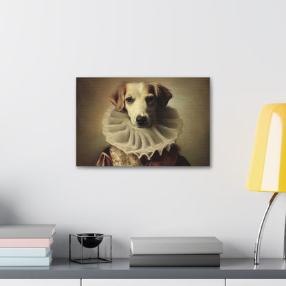 Fancy Dog, Canvas Dog Art, Dog Wall Art, Canine Canvas Art, Canvas Gallery Wraps