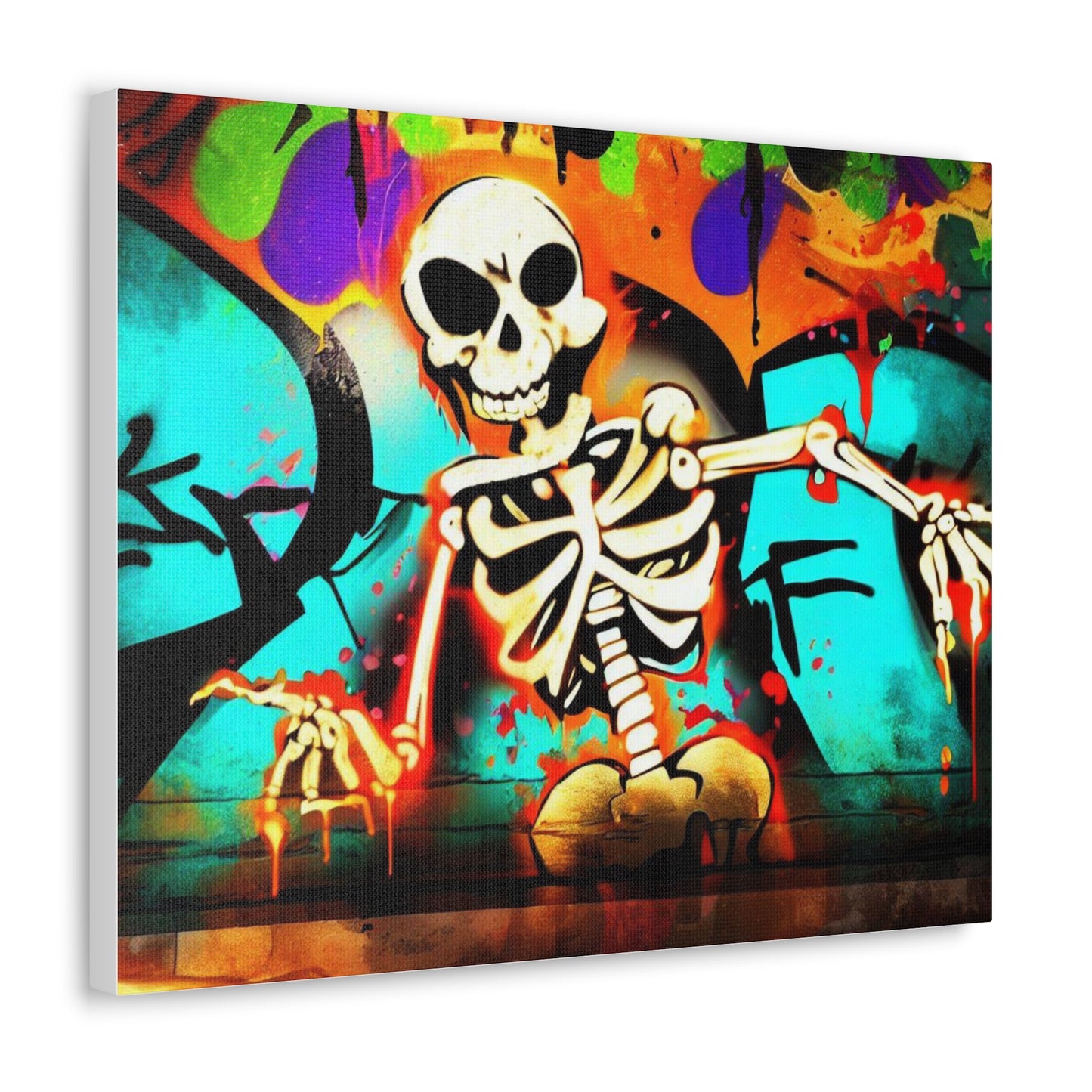 Halloween art, Skeleton canvas prints, Scary Halloween decor, Halloween home decor, Halloween wall, Gothic wall decor, Canvas Gallery Wraps - SaviTraviDesigns