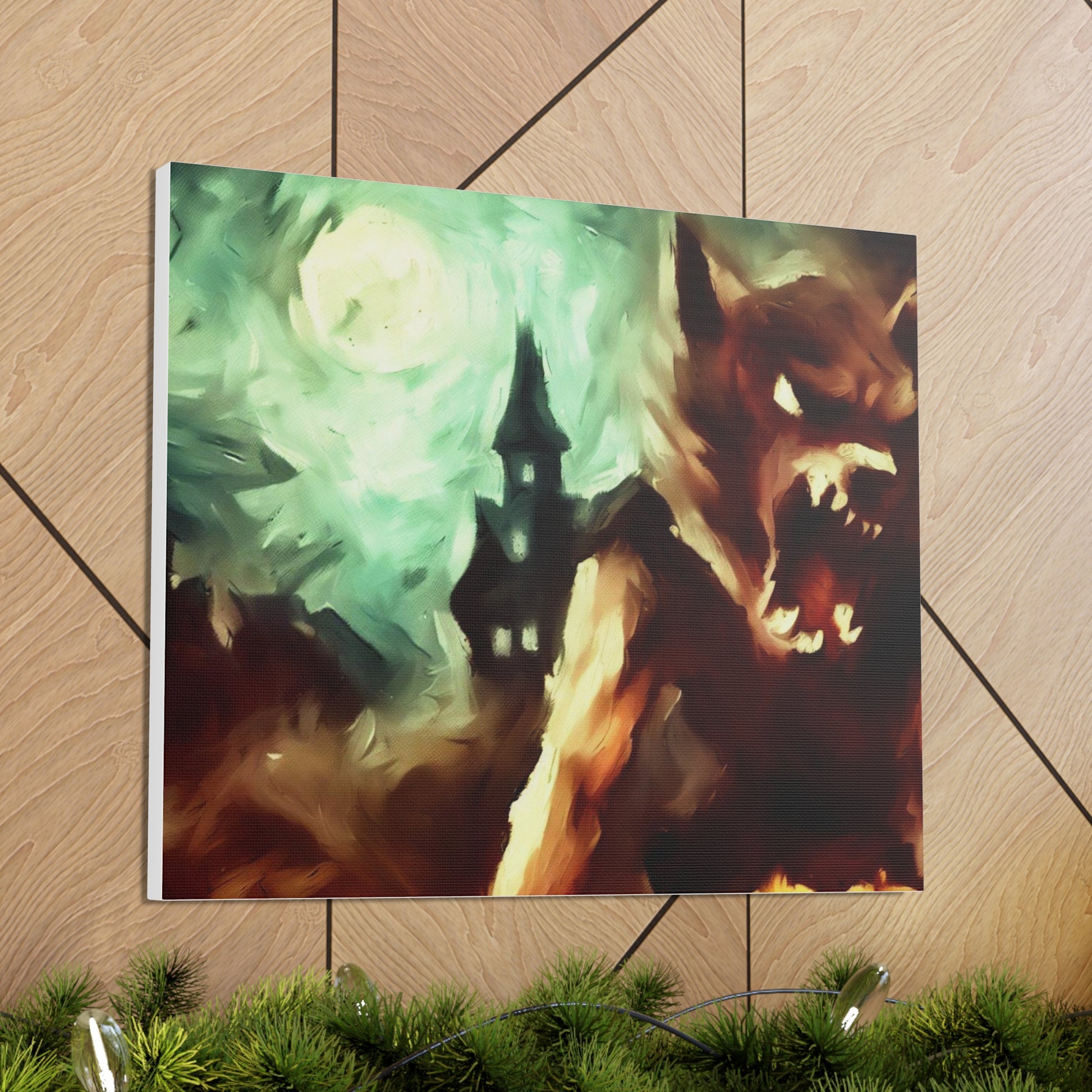 Halloween art, Werewolf canvas prints, Scary Halloween decor, Halloween home decor, Halloween wall, Gothic wall decor, Canvas Gallery Wraps - SaviTraviDesigns