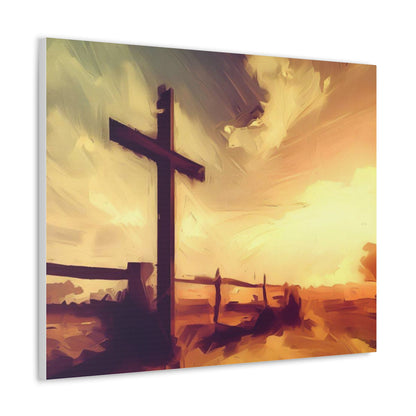 Christian wall art, Cross wall art, Country art, farm art, Canvas Gallery Wraps - SaviTraviDesigns