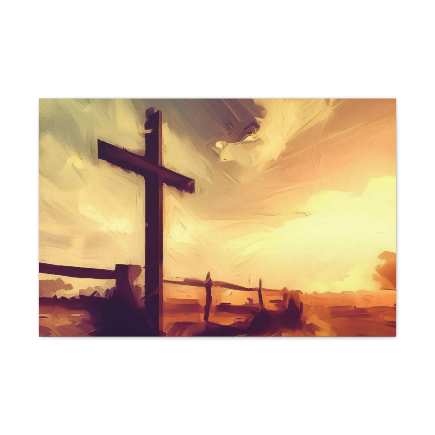 Christian wall art, Cross wall art, Country art, farm art, Canvas Gallery Wraps - SaviTraviDesigns