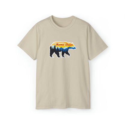 Mama Bear Tshirt, Outdoor Graphic T-shirt, Adventure T-Shirts, Nature Tees, Hiking T-Shirts, Camping Graphic Shirts, Mountain Tee Shirts - SaviTraviDesigns