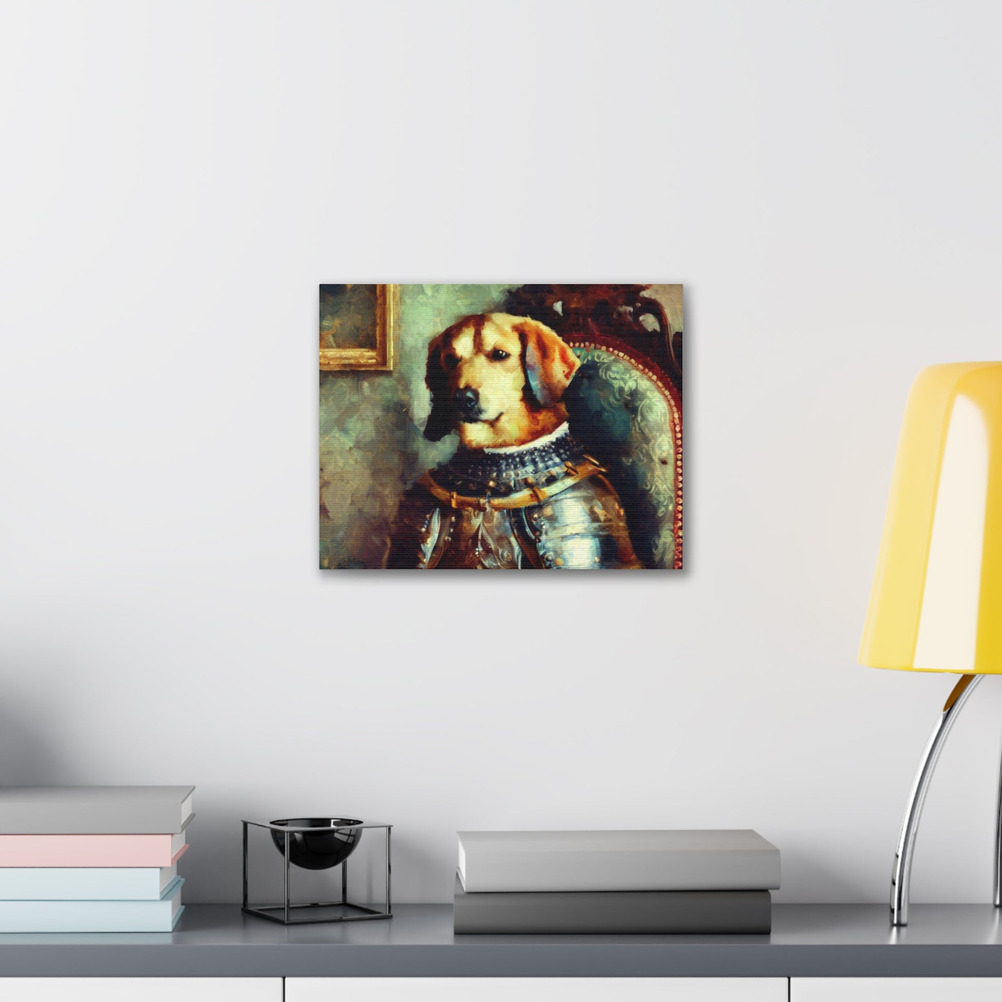 Fancy Dog, Canvas Dog Art, Dog Wall Art, Canine Canvas Art, Canvas Gallery Wraps