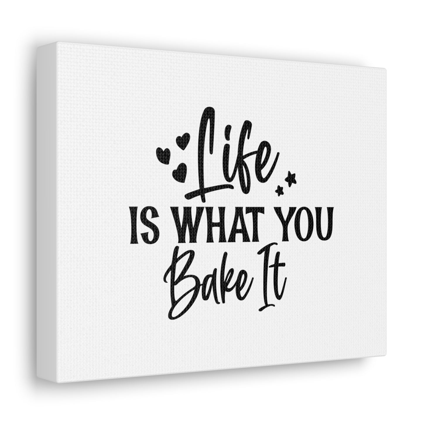 Life Is What You Bake It, Kitchen quote canvas prints, Kitchen wall decor quotes, Kitchen canvas art, Funny kitchen quotes on canvas, Inspirational kitchen quotes - SaviTraviDesigns