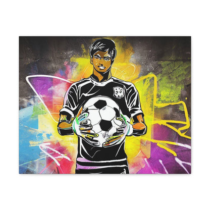 Soccer Player, Graffiti art prints, Street art canvas, Urban art decor, Graffiti-style wall art, Graffiti canvas prints, Street art posters - SaviTraviDesigns