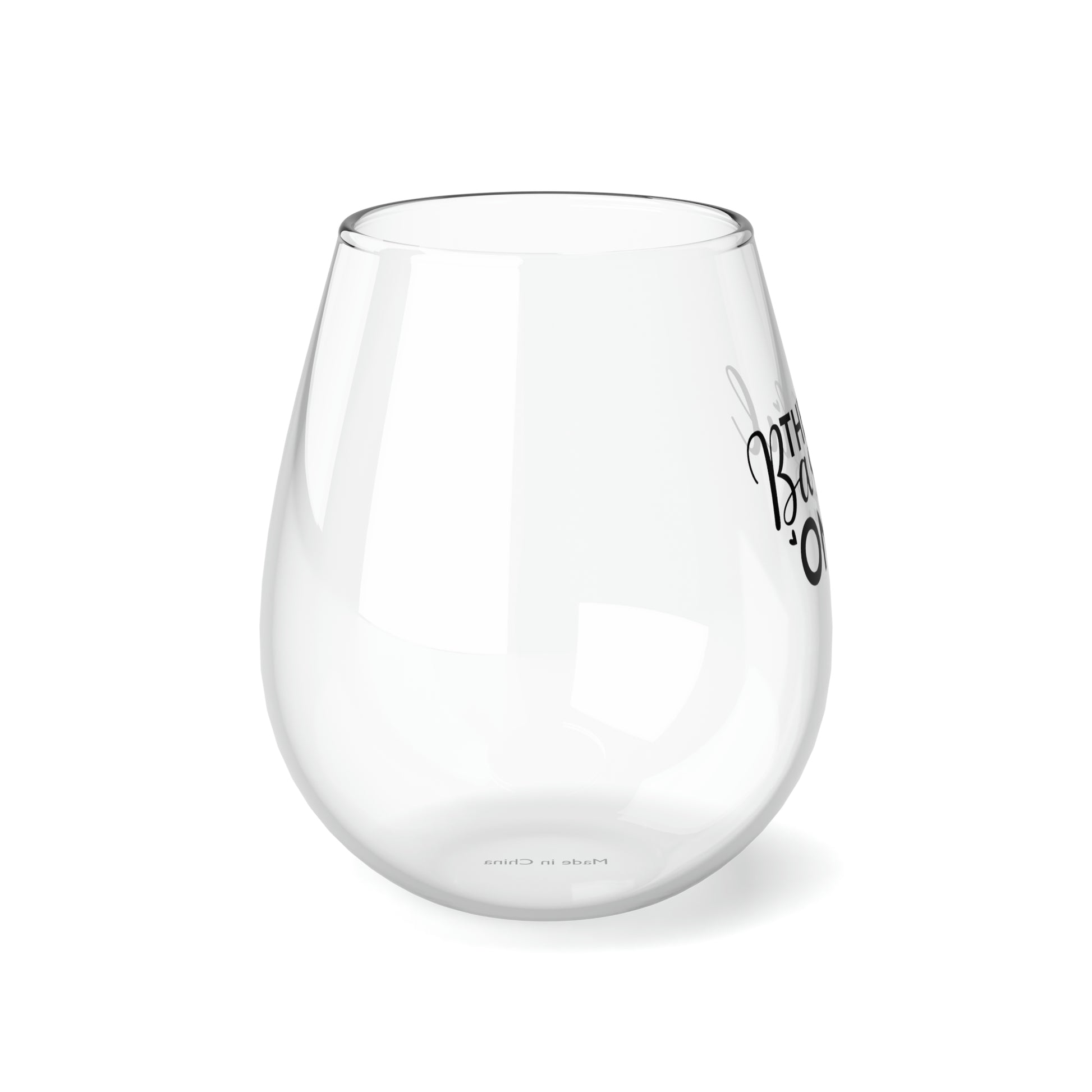 The Bashful One, Wedding Wine Glass, Best Friend Wine Glass, Wine Lover Stemless, Wine Glass Gift Idea, Stemless Wine Glass, 11.75 oz - SaviTraviDesigns