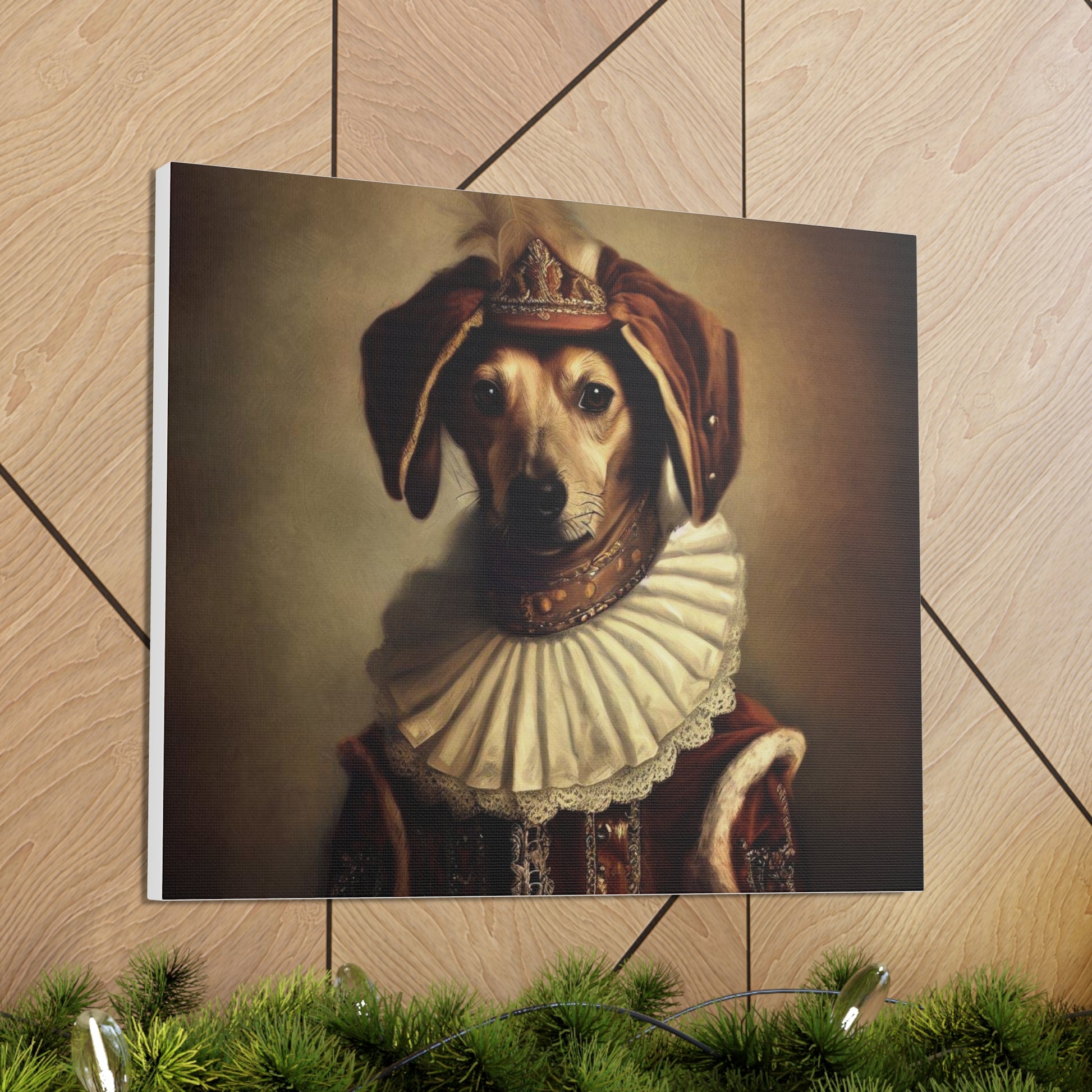 Fancy Dog, Canvas Dog Art, Dog Wall Art, Canine Canvas Art,Canvas Gallery Wraps, Pet Art