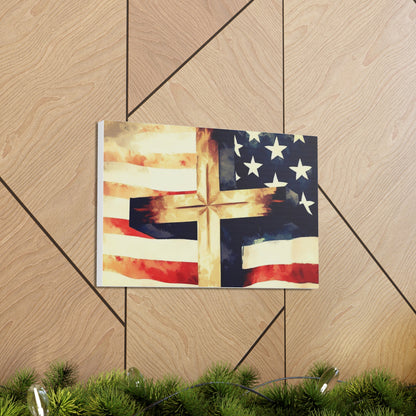 Christian wall art, Flag wall art, Canvas Gallery Wraps - SaviTraviDesigns