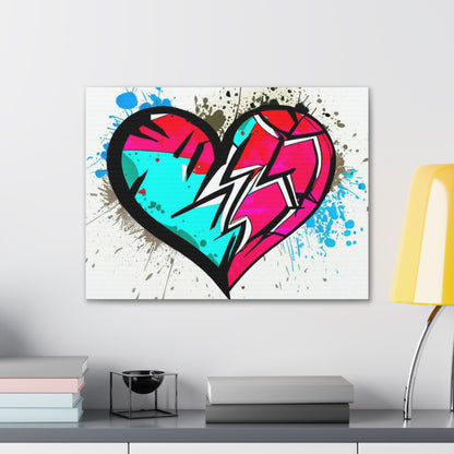 Broken Heart- Graffiti Spray Can Art