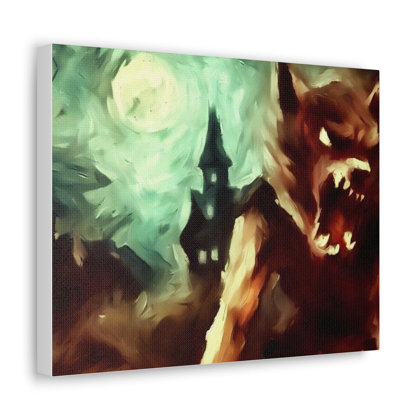 Halloween art, Werewolf canvas prints, Scary Halloween decor, Halloween home decor, Halloween wall, Gothic wall decor, Canvas Gallery Wraps - SaviTraviDesigns