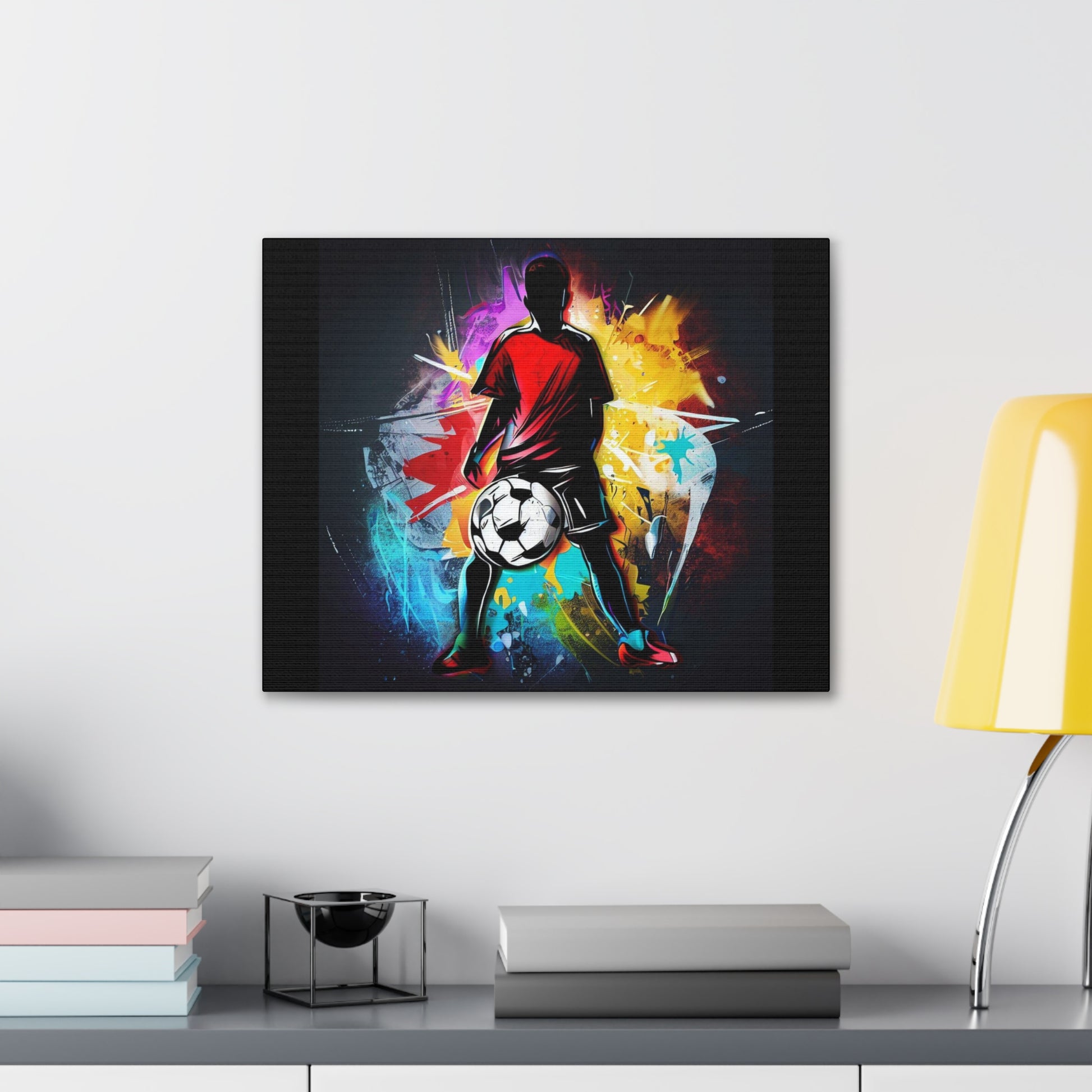 Soccer Player, Graffiti-inspired home decor, Modern street art prints, Graffiti wall art, Street art canvas art, Graffiti artist prints