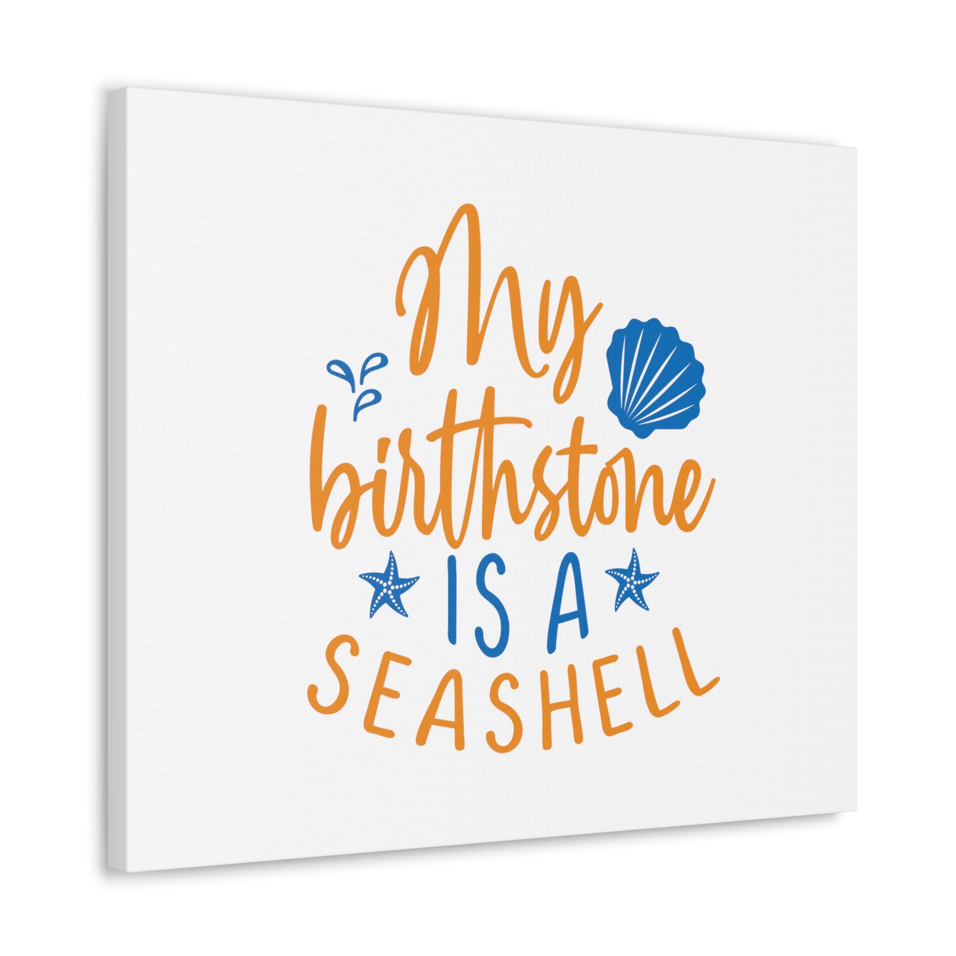 My Birthstone Is A Seashell, Mermaid Wall Art, Coastal Mermaid Decor, Beach House Mermaid Signs, Nautical Mermaid Decor, Mermaid Nursery Wall Decor - SaviTraviDesigns