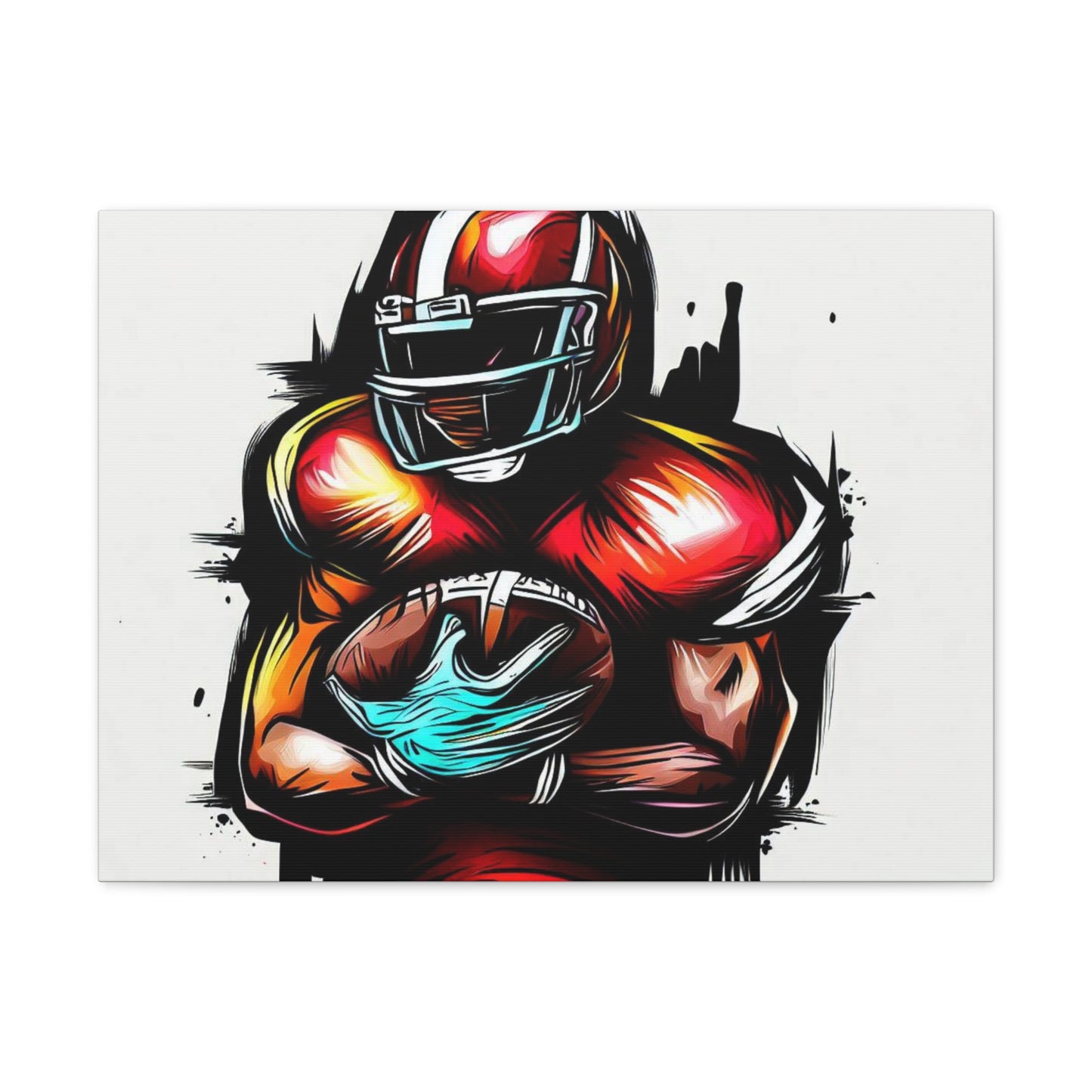 Football Player, Graffiti art prints, Street art canvas, Urban art decor, Graffiti-style wall art, Graffiti canvas prints, Street art posters - SaviTraviDesigns